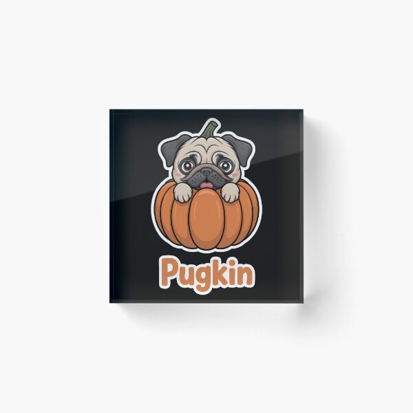 Item preview, Pugkin Pug Pumpkin Halloween Thanksgiving Dog designed and sold by brynatshop.