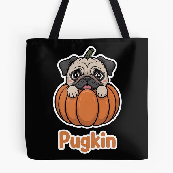 Item preview, Pugkin Pug Pumpkin Halloween Thanksgiving Dog designed and sold by brynatshop.