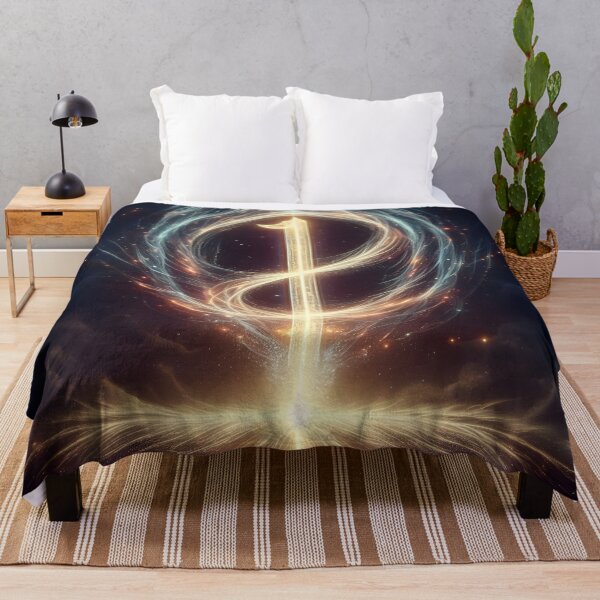 Item preview, A glowing number one surrounded by swirling light designed and sold by The Cosmic Nexus.