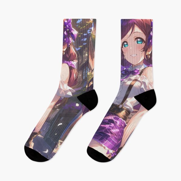 Item preview, Toujou Nozomi Tojo Love Live Anime Purple Plaid Street Smile Cute designed and sold by earlobejerk.