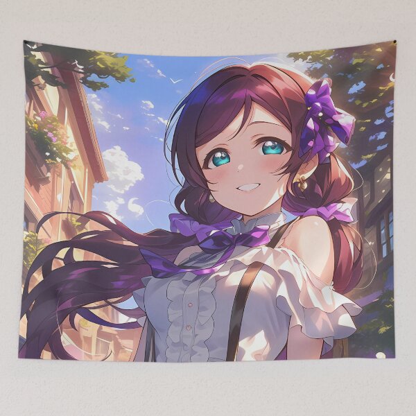 Item preview, Toujou Nozomi Tojo Love Live Anime Purple Plaid Street Smile Cute designed and sold by earlobejerk.