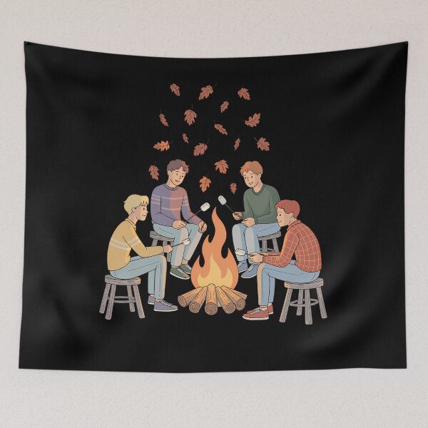 Item preview, Fall Bonfire Night Friends Thanksgiving designed and sold by brynatshop.