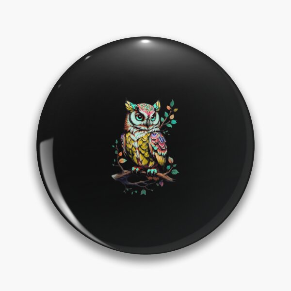 Item preview,  beautiful colorful owl designed and sold by mariana adel.