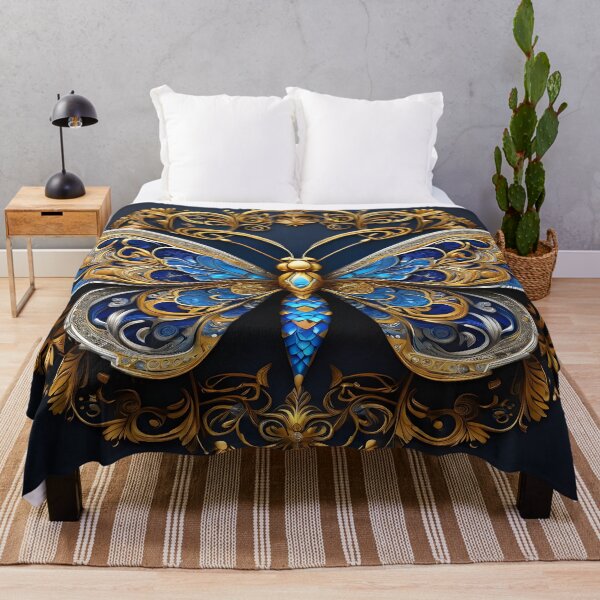 Item preview, Royal Thai Butterfly: Blue and Gold Majesty designed and sold by idostudio.