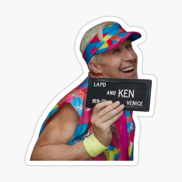 Aperçu de l'œuvre Ryan Gosling Ken créée et vendue par stickerbitchh.