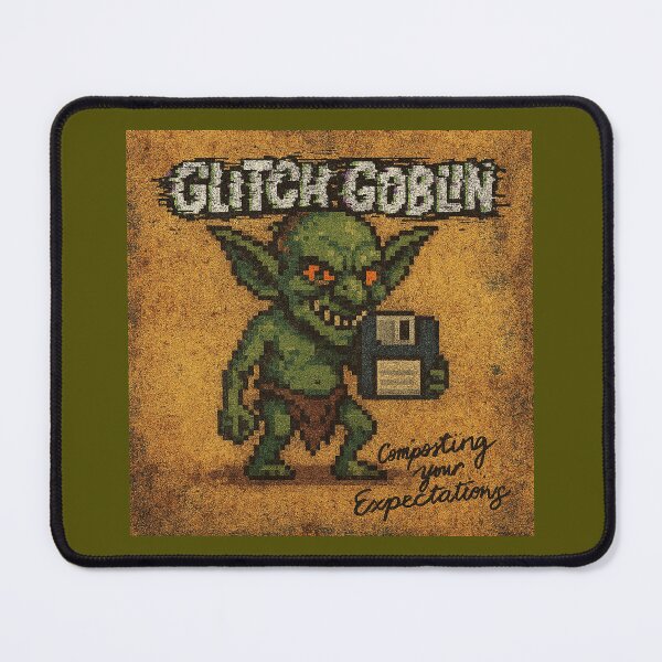 Item preview, Glitch Goblin – Composting Your Expectations | Retro Pixel Art Design designed and sold by Design King.