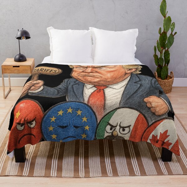 Item preview, caricature of donald trump  imposing tariffs on different country designed and sold by optimusprime39.