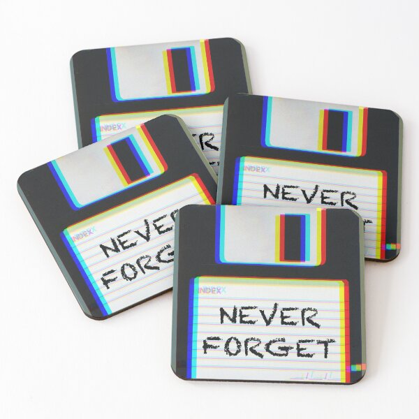 Item preview, Never Forget Floppy Disk – Retro Tech Glitch Aesthetic designed and sold by Soft rot studio.