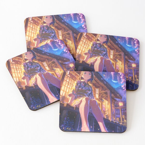 Item preview, Sinon Sword Art Online Anime Blue Yukata Festival Reflection designed and sold by earlobejerk.