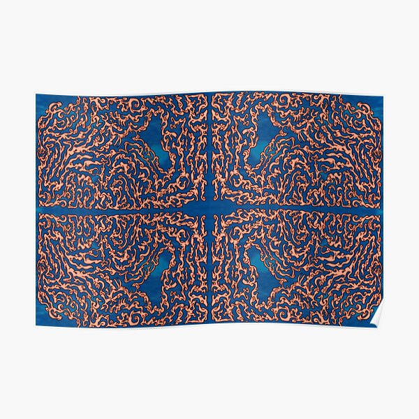 Belief - Symmetrical Abstract Expressionism Poster