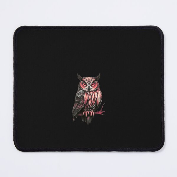 Item preview, pink and gray cute owl designed and sold by mariana adel.
