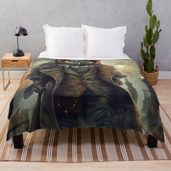 Item preview, The Nocturnal Sleuth – An Owl Among Gaslamps designed and sold by ArgentoArt.