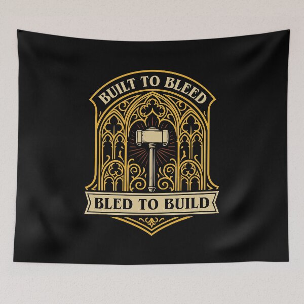 Item preview, Built To Bleed Bled To Build Wargaming designed and sold by pixeptional.
