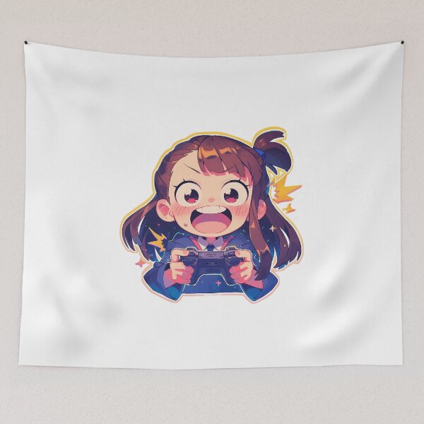 Item preview, Atsuko Kagari Little Witch Yuki Nagato Haruhi Suzumiya Anime Chibi Gamer designed and sold by earlobejerk.