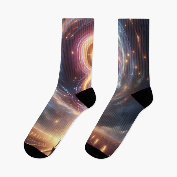 Item preview, A person meditates, channeling a cosmic infinity symbol. designed and sold by The Cosmic Nexus.