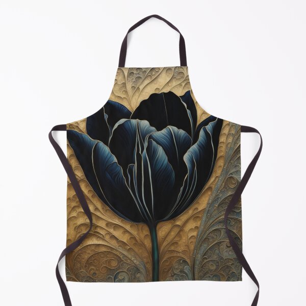 Item preview, Copy of Luxurious Black Tulip with Gold Filigree designed and sold by purplesensation.