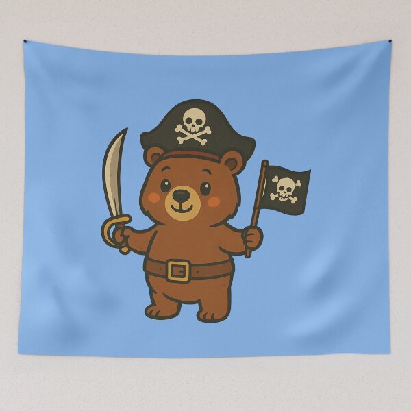 Item preview, Adorable Pirate Bear designed and sold by k3rstman1.