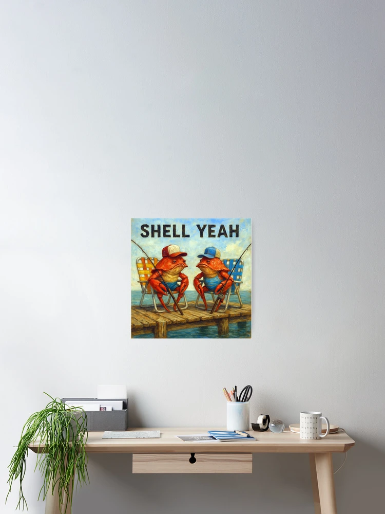 Thumbnail 2 of 3, Poster, Shell Yeah! designed and sold by Tridentulus.
