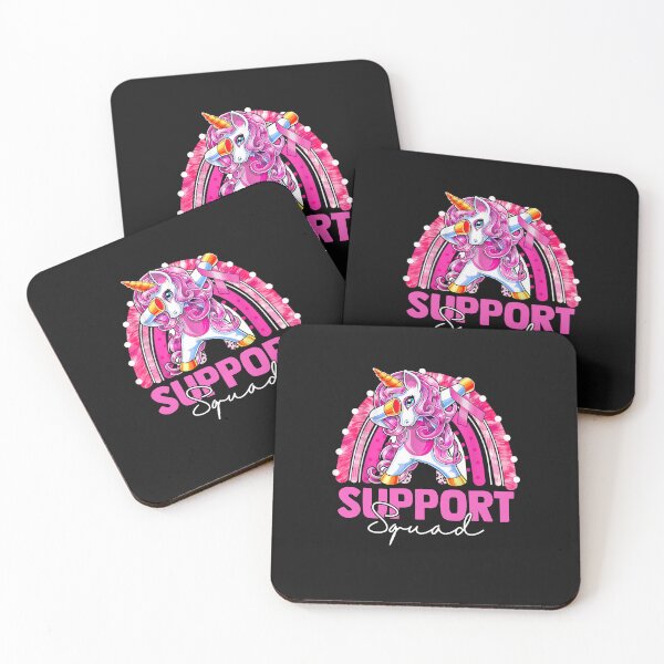 Item preview, Support Squad Breast Cancer Awareness Pink Unicorn Kids designed and sold by facegm.