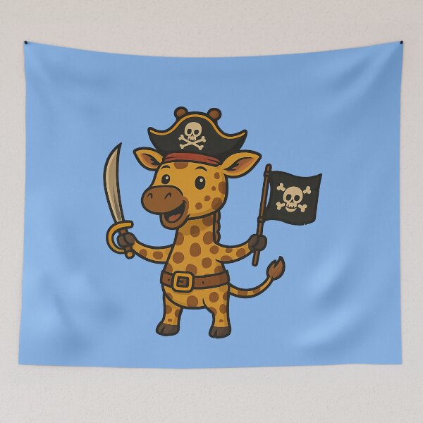 Item preview, Adorable Pirate Giraffe designed and sold by k3rstman1.
