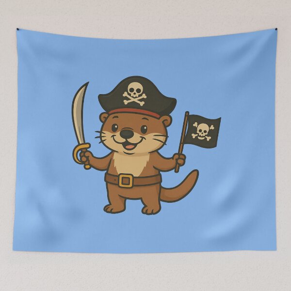 Item preview, Adorable Pirate Otter designed and sold by k3rstman1.