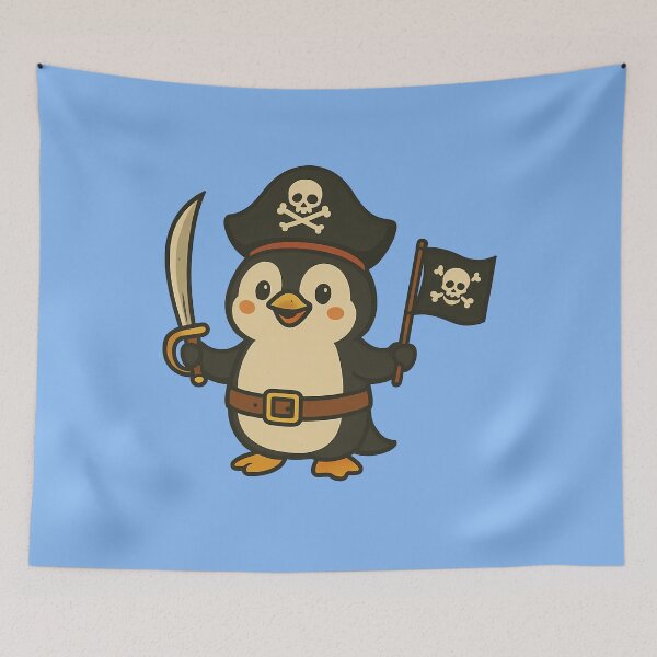 Item preview, Adorable Pirate Penguin designed and sold by k3rstman1.