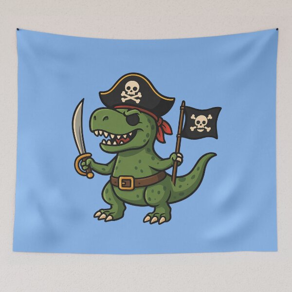 Item preview, Adorable Pirate T-rex Dinosaur designed and sold by k3rstman1.