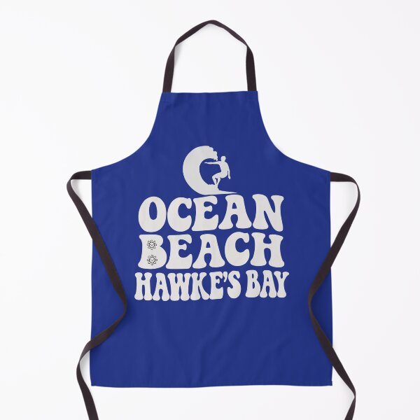 Item preview, Ocean Beach Hawkes Bay - Retro New Zealand design designed and sold by Highway45nz.