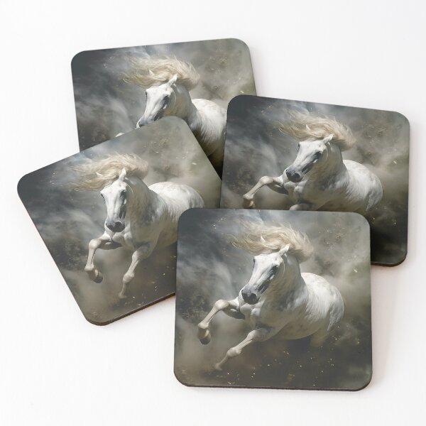 Item preview, White Stallion in the Dark Sky designed and sold by CritterWisdom.