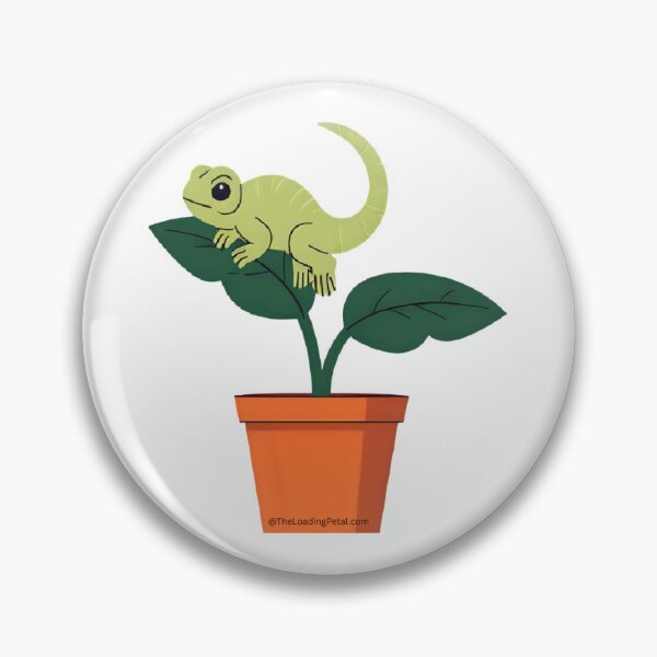 Item preview, Lizard on a Potted Plant designed and sold by TheLoadingPetal.