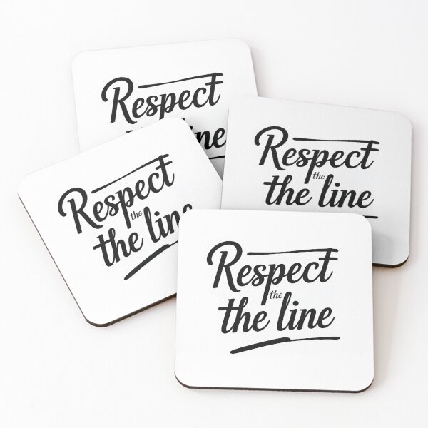 Item preview, Respect the Line – Simple Quote on Boundaries and Respect designed and sold by Irene Catchmind.