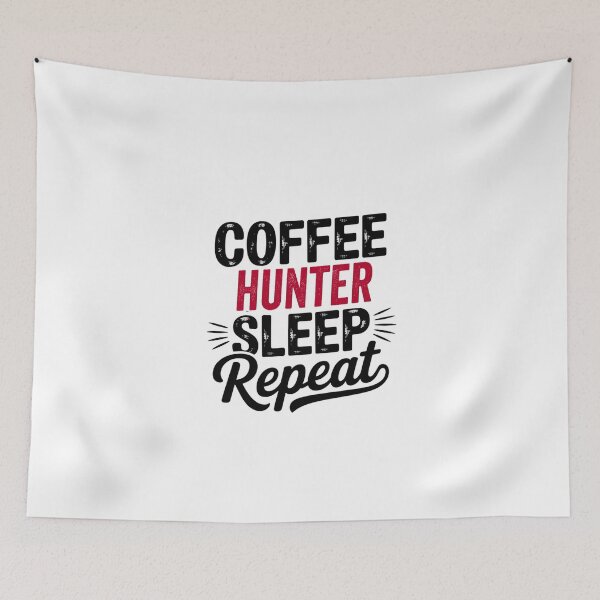 Item preview, Coffee Hunter Sleep Repeat - Funny Hunter Lover designed and sold by Watsonarts.