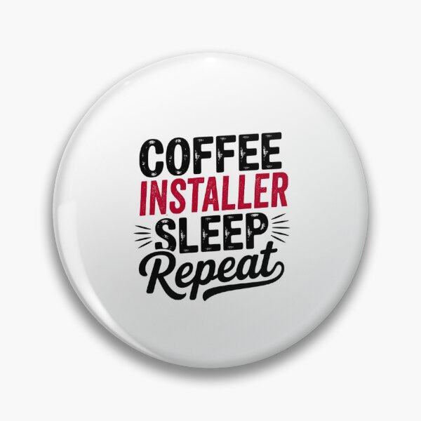 Item preview, Coffee Installer Sleep Repeat - Funny Installer Lover designed and sold by Watsonarts.