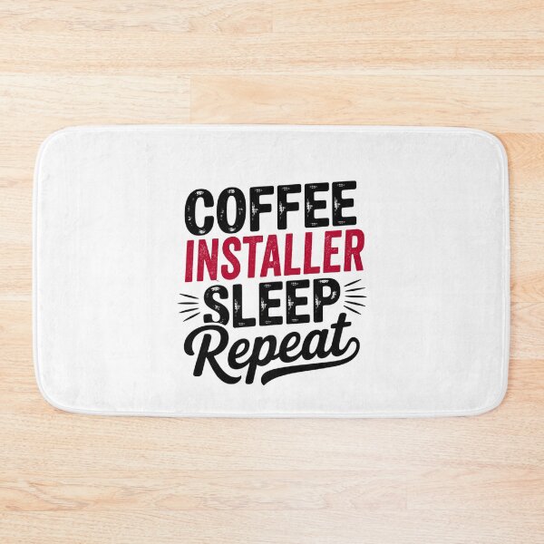 Item preview, Coffee Installer Sleep Repeat - Funny Installer Lover designed and sold by Watsonarts.