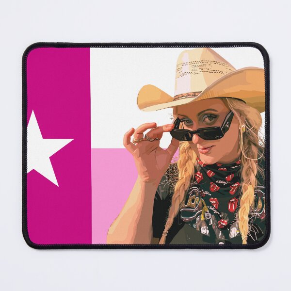 Item preview, Pink Texas Flag Broski Digital Fan Art designed and sold by RoseMarie Artistry.