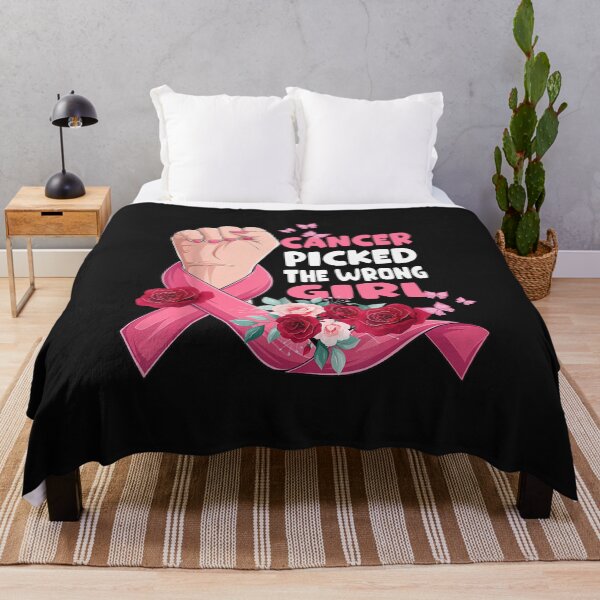 Item preview, Cancer Picked The Wrong Girl Breast Cancer Awareness designed and sold by TalalosART.