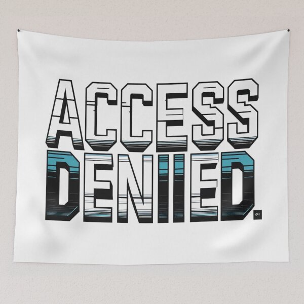Item preview, Access Denied – Cyber Chic Statement Quote designed and sold by Irene Catchmind.