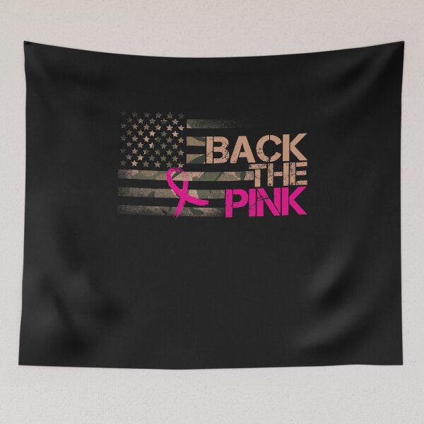 Item preview, Back The Pink RibbonCamouflage American Flag Breast Cancer Awareness designed and sold by TalalosART.