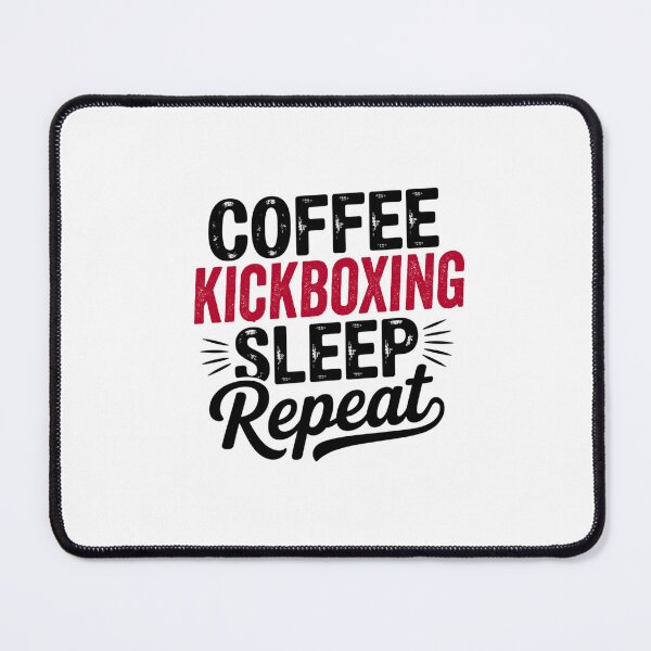 Item preview, Coffee Kickboxing Sleep Repeat - Funny Kickboxing Lover designed and sold by Watsonarts.