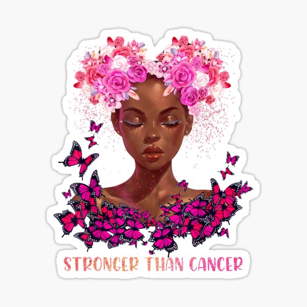 Item preview, Black Women Queen Stronger Than Breast Cancer Pink Ribbon designed and sold by TalalosART.