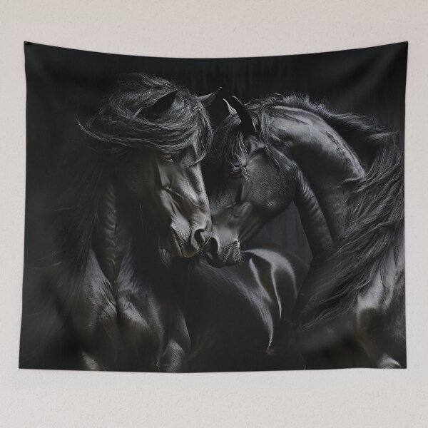 Item preview, Two Black Stallions Talking designed and sold by CritterWisdom.