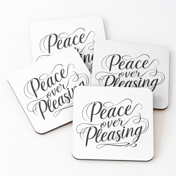 Item preview, Peace Over Pleasing – Empowering Soft Feminine Quote designed and sold by Irene Catchmind.