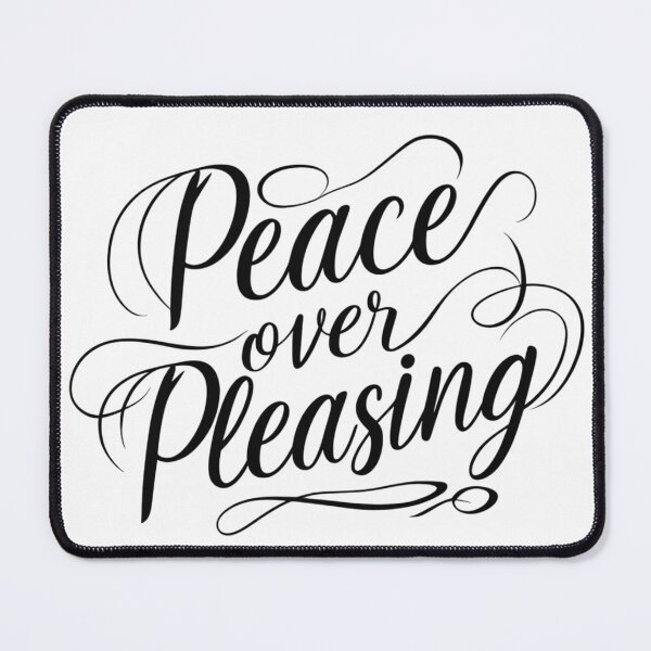 Item preview, Peace Over Pleasing – Empowering Soft Feminine Quote designed and sold by Irene Catchmind.