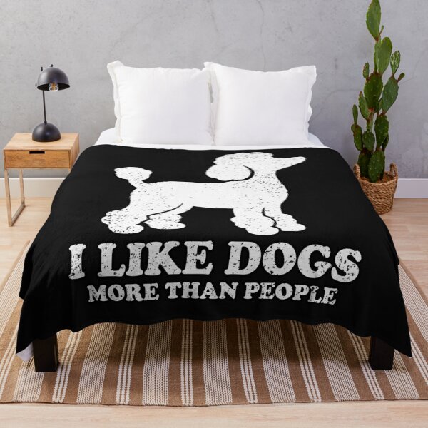 Item preview, I LIKE DOGS MORE THAN PEOPLE - POODLE | Pets and Dogs lovers for Men and Women t-shirt designed and sold by panchiTWO.