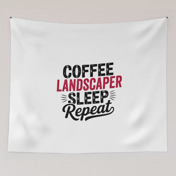 Item preview, Coffee Landscaper Sleep Repeat - Funny Landscaper Lover designed and sold by Watsonarts.