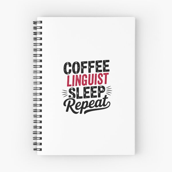 Item preview, Coffee Linguist Sleep Repeat - Funny Linguist Lover designed and sold by Watsonarts.