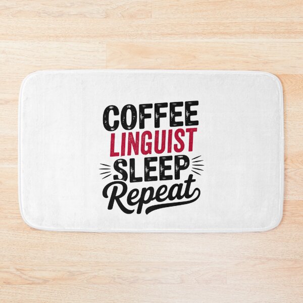 Item preview, Coffee Linguist Sleep Repeat - Funny Linguist Lover designed and sold by Watsonarts.