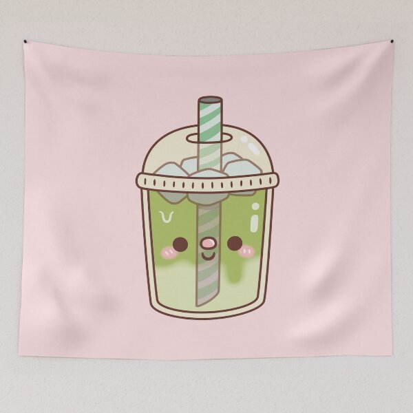 Item preview, Cute Iced Matcha Latte designed and sold by rustydoodle.