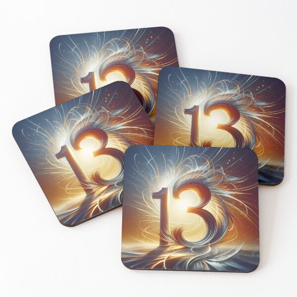 Item preview, The Number 13 Radiating Light And Energy (Thirteen) designed and sold by The Cosmic Nexus.