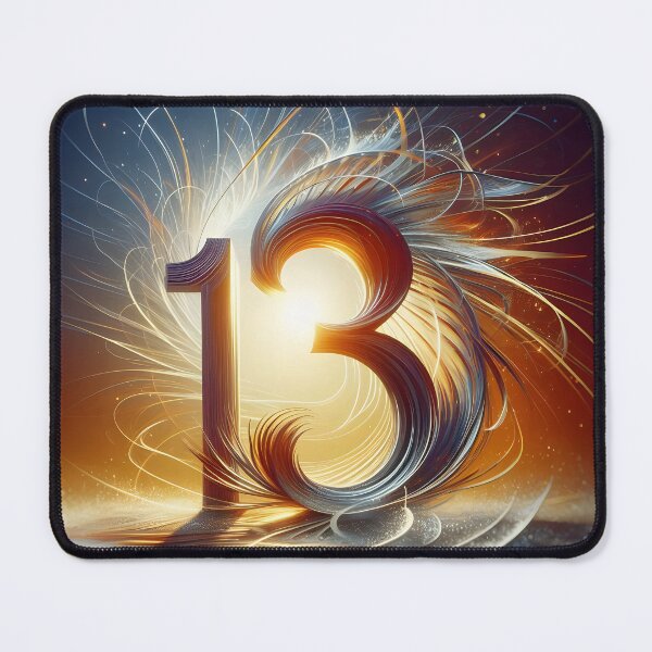 Item preview, The Number 13 Radiating Light And Energy (Thirteen) designed and sold by The Cosmic Nexus.